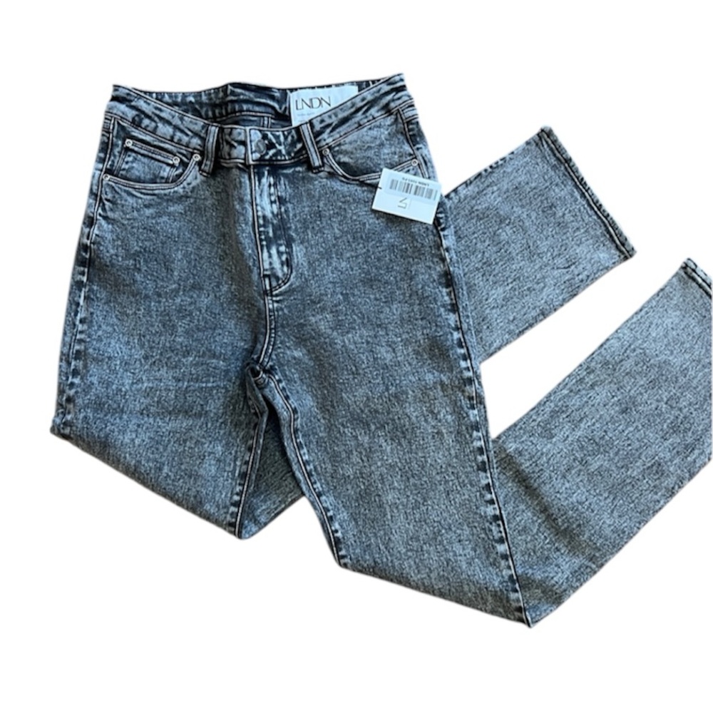 NEW LNDN London Denim Faded Gray Jeans Natural & Sustainable Materials Sz 30